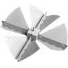 Round Opposed Blade Damper
