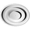 High Ceiling Round Diffuser Spun Aluminum Fully Adjustable