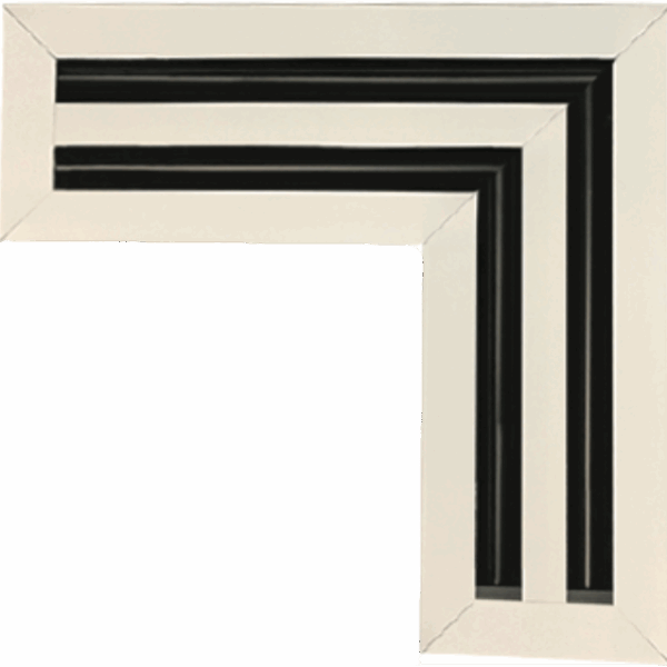 Linear ½" Slot Diffuser - Mitered Corner